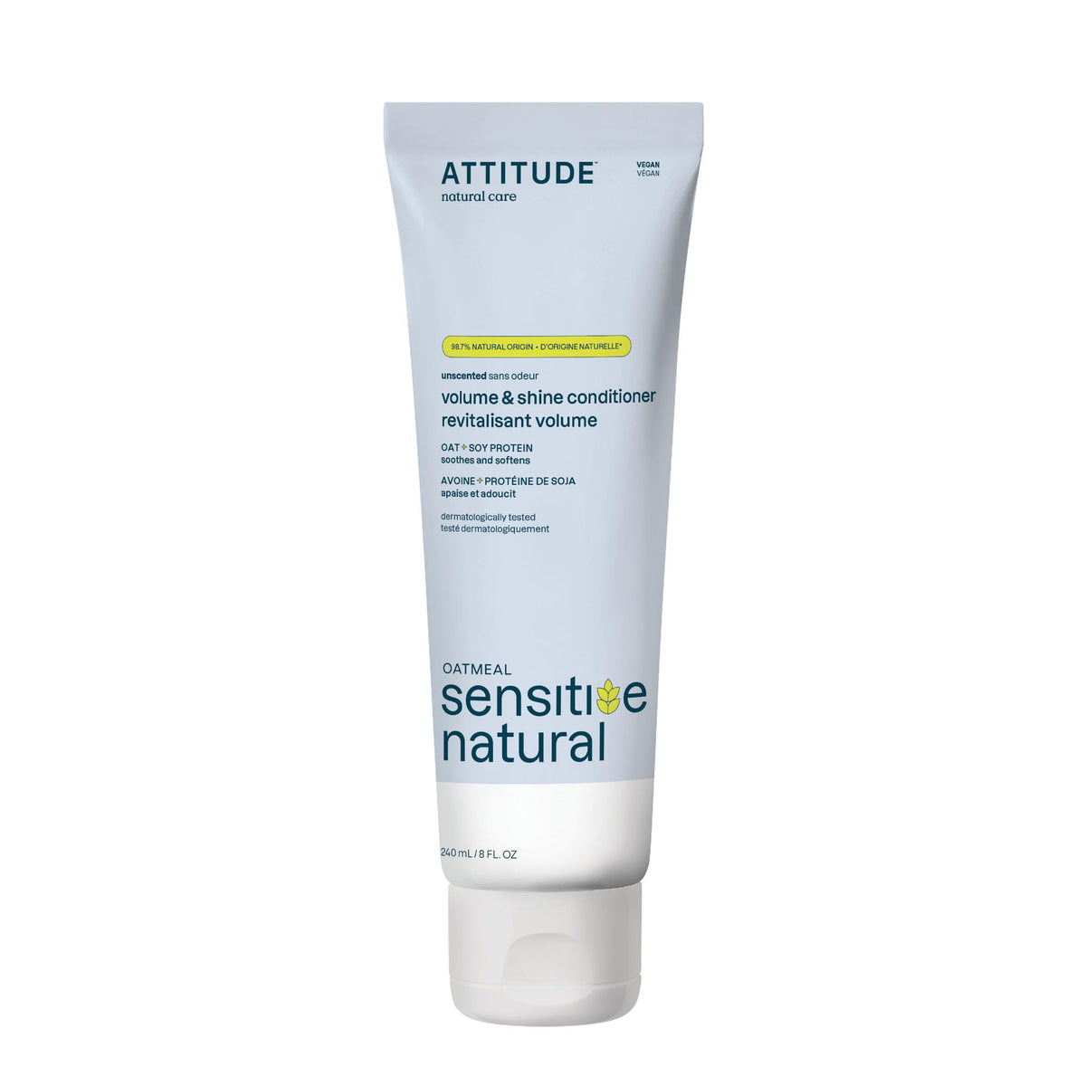 ATTITUDE Extra Gentle Hair Conditioner for Sensitive Dry Scalp, Soothing Oat, Naturally Derived Ingredients, Dermatologically Tested, Vegan Detangler Beauty & Personal Care ATTITUDE