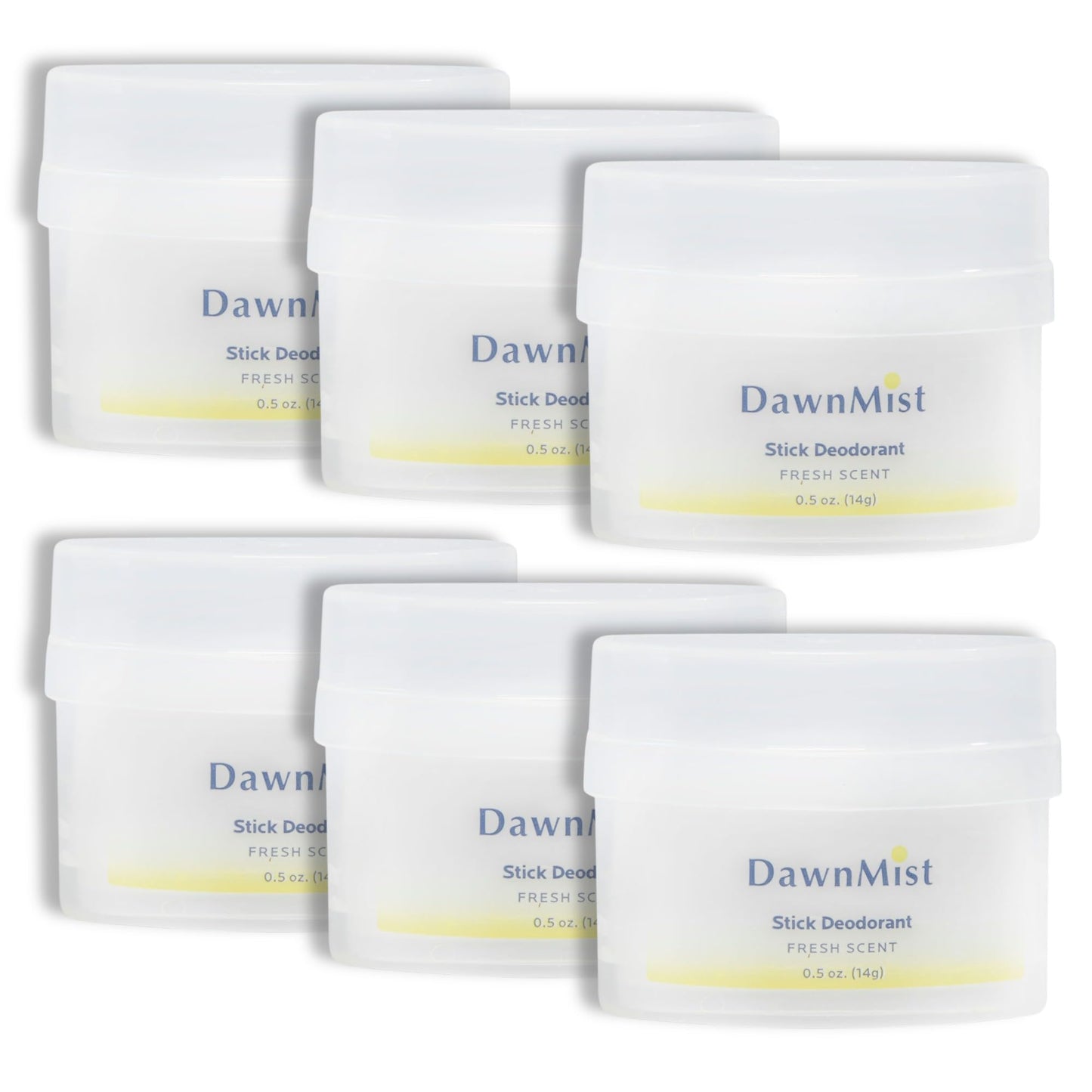 Dukal DawnMist Stick Deodorant, 0.5 oz - Clear Formula, Fresh & Clean Scent - Pack of 6 - Convenient Travel Size Beauty and Personal Care DawnMist
