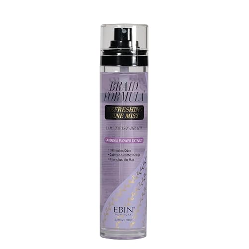 Braid Formula Refreshing Fine Mist 3.38 Fl. Oz. Gardenia Flower - Eliminates Odor, Gives High Shine, Infused Gardenia Flower Extract for Your Scalp Beauty & Personal Care EBIN NEW YORK