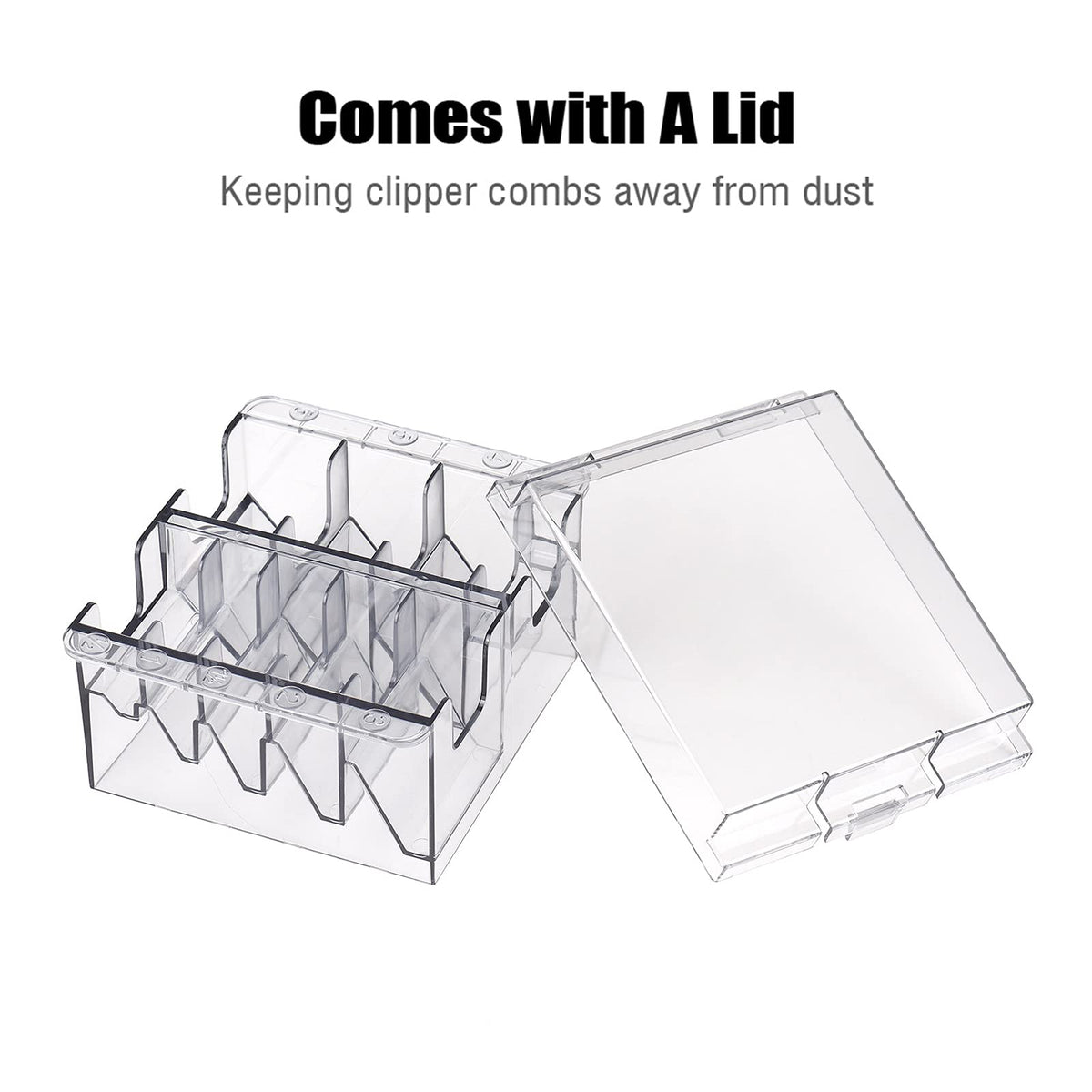 Plastic Blade Organizer for 8 Blades Storage Case Rack Clipper Comb Holder