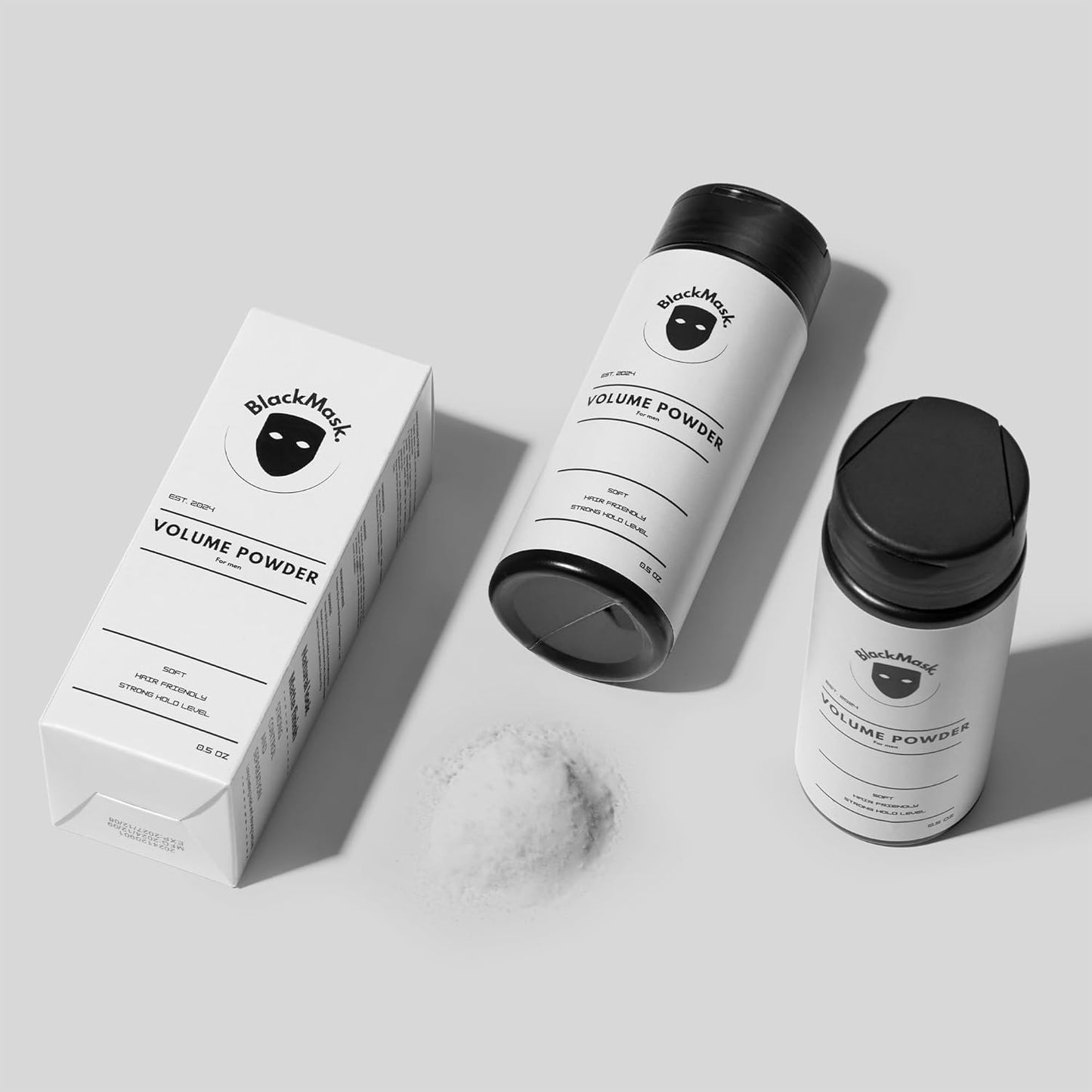 BlackMask Texture Powder for Men, Easy to Apply - Instantly Adds Texture & Volume, All-Natural Ingredients, Strong Hold, Hair Powder for Men (Pack Beauty & Personal Care BlackMask