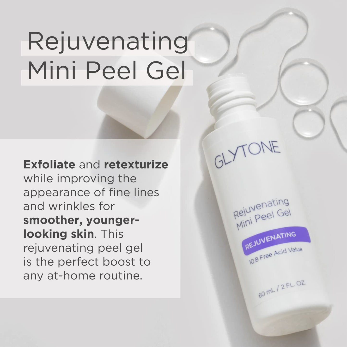 Glytone Rejuvenating Mini Peel Gel | Face Exfoliator with 10.8% FAV Glycolic Acid | Peeling Gel for Face Retexturizes and Reduces Fine Lines Beauty & Personal Care GLYTONE
