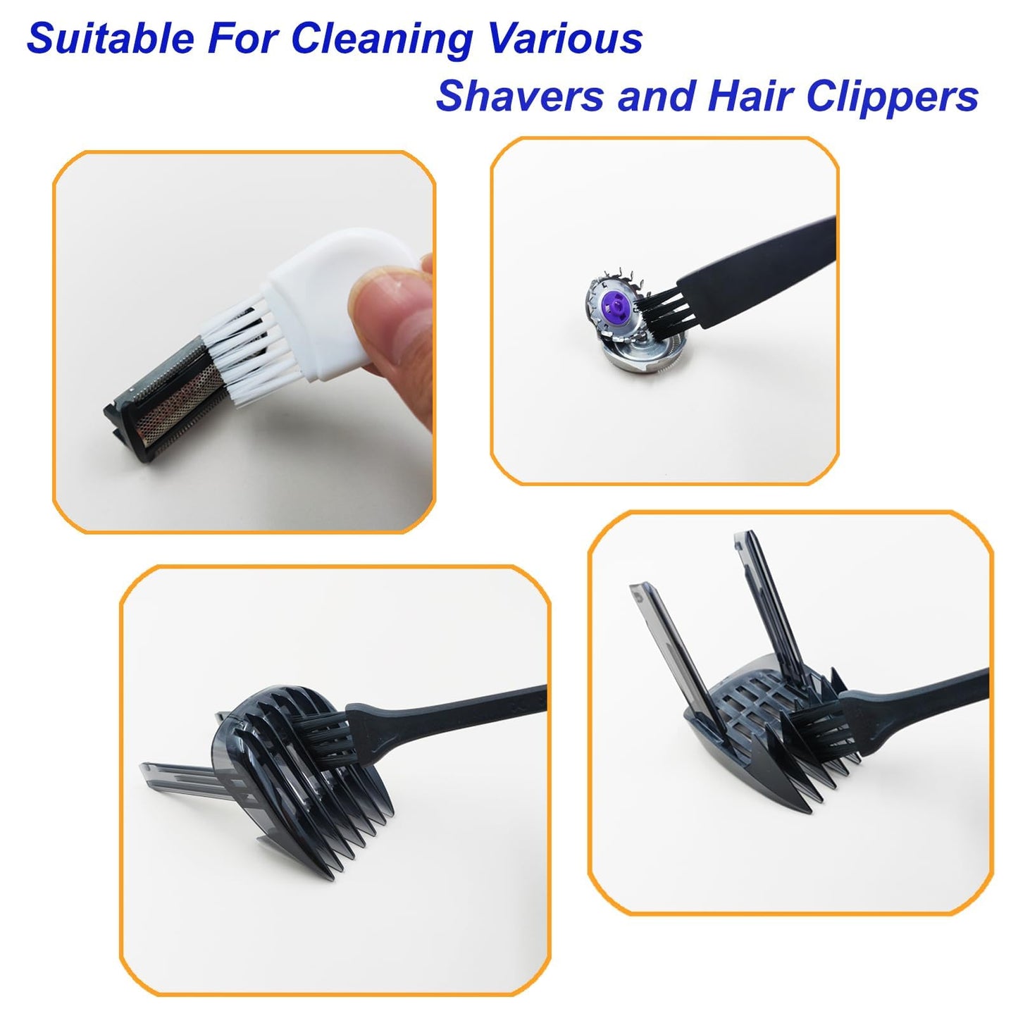 LEZHISNUG Electric Shaver Cleaning Brushes Razor Cleaner Set-10 Pcs, Replacement Shaver Razor Cleaning Brushes, Cleaning Brush for Remington, Philips Beauty and Personal Care LEZHISNUG