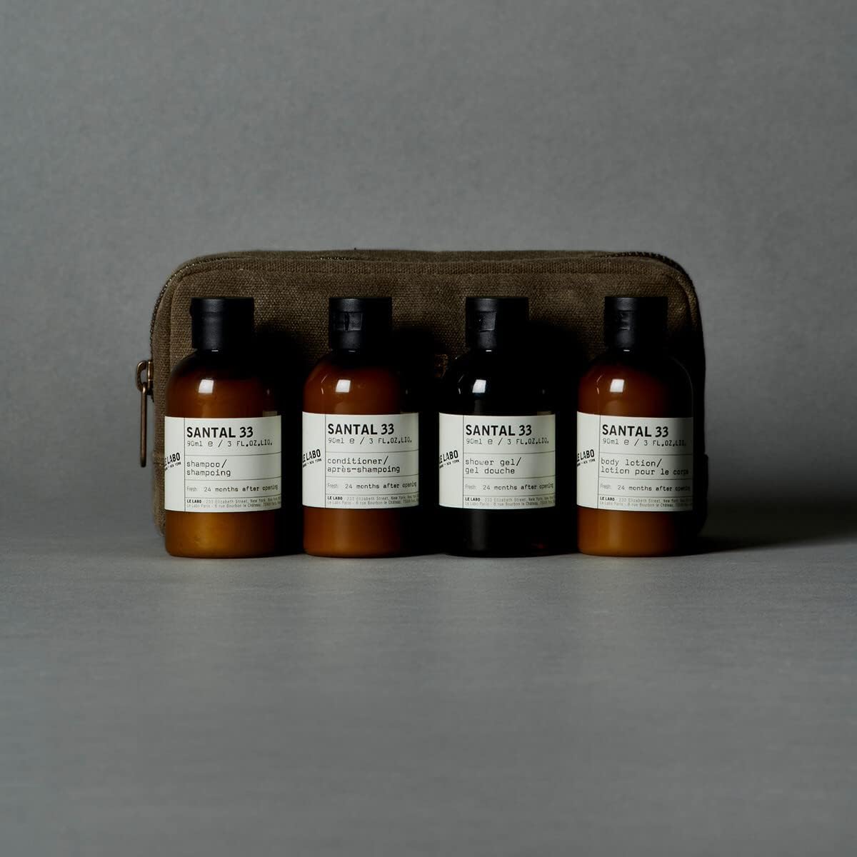 Le Labo Santal 33 Body & Hair Travel Set 4 x 90ml/3.0 fl oz Each Beauty and Personal Care Le Labo