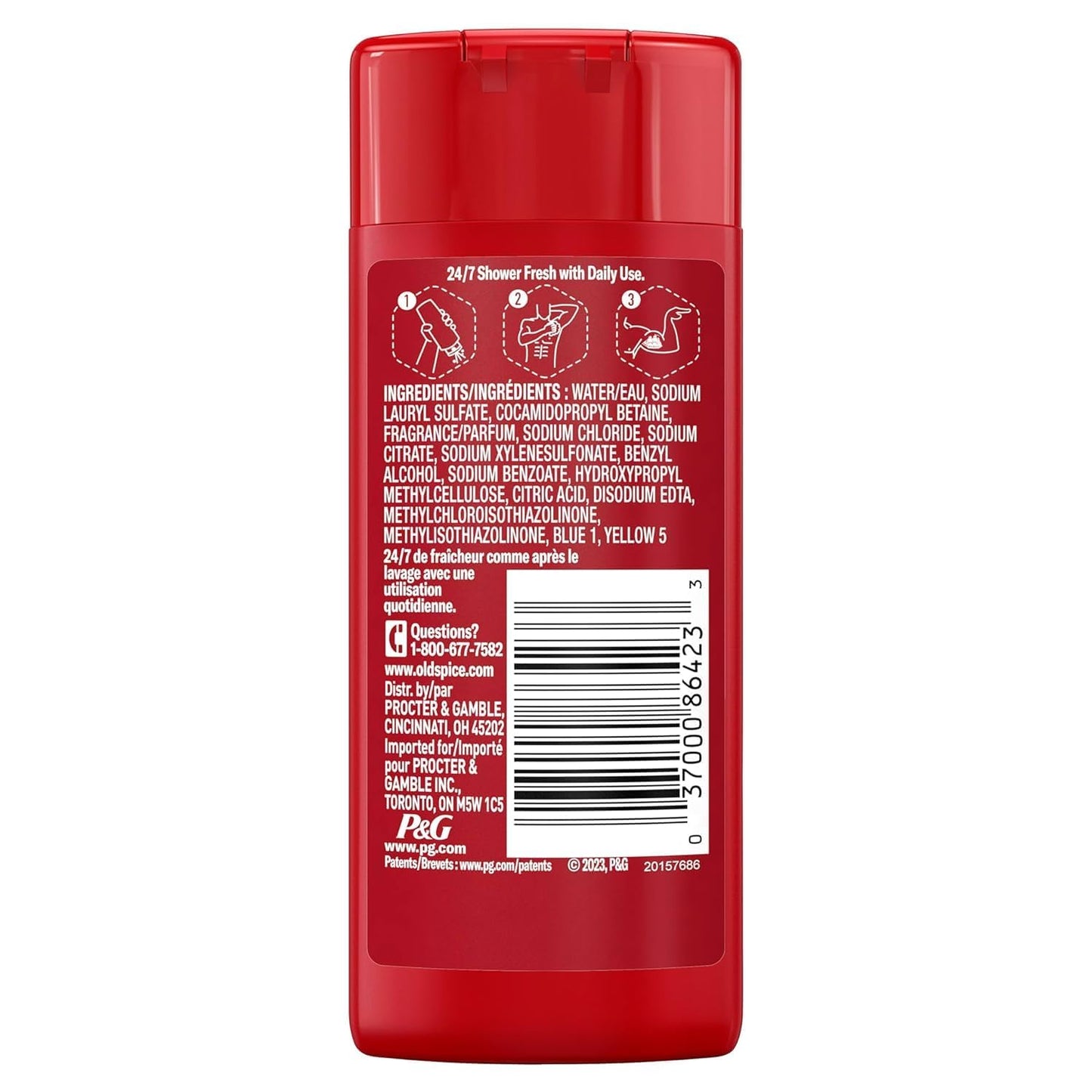 Old Spice Swagger 2-in-1 Shampoo & Conditioner And Body Wash for Men, Cedarwood & Lime Scent, Travel Size Bottle, 3 fl oz Each (4 Piece Set) Beauty & Personal Care Old Spice