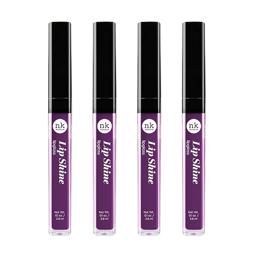 NICKA K NEW YORK Lip Shine, Cosmetics, vibrant colors, bright colors, shining lips, lip shine, long lasting (AMZ243) Beauty & Personal Care NICKA K NEW YORK