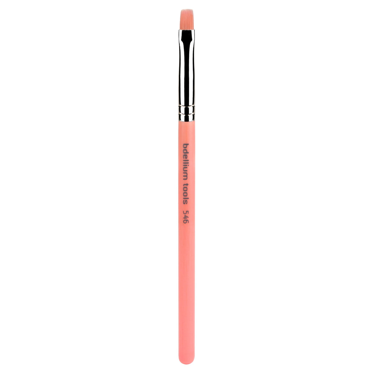 Bdellium Tools Professional Makeup Brush - Pink Bambu Series 546 Square Lip - With Soft Synthetic Fibers, For Applying Color Precisely across Lips