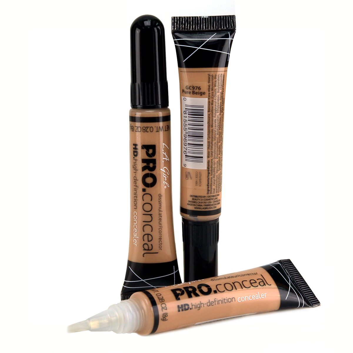 (CHOOSE YOUR COLOR) LA Girl HD Conceal High Definition Concealer 13 Color Choices (Pure Beige) Beauty & Personal Care L.A. Girl