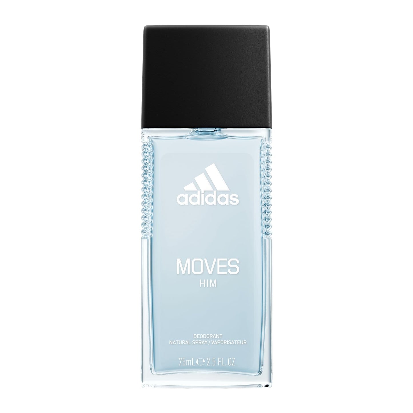Adidas Moves Him Body Fragrance 2.5 fl oz (Pack of 1) , Notes of Green Apple, Cedarwood, Musk, Men's Fragrance, Long Lasting, Sporty Fragrance, Travel Beauty and Personal Care adidas