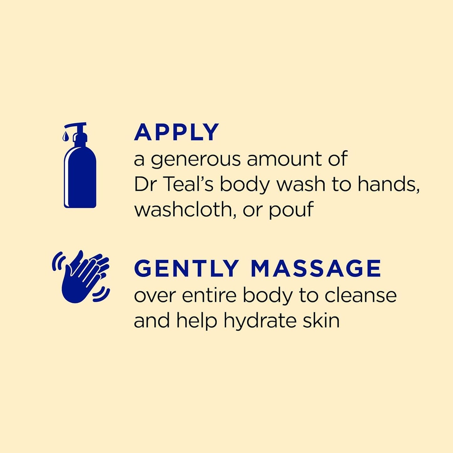 Dr Teal's Body Wash with Prebiotic Lemon Balm, Sage & Thyme Essential Oils, Magnesium, 24 fl oz, 2 Pack Beauty & Personal Care Dr Teal's