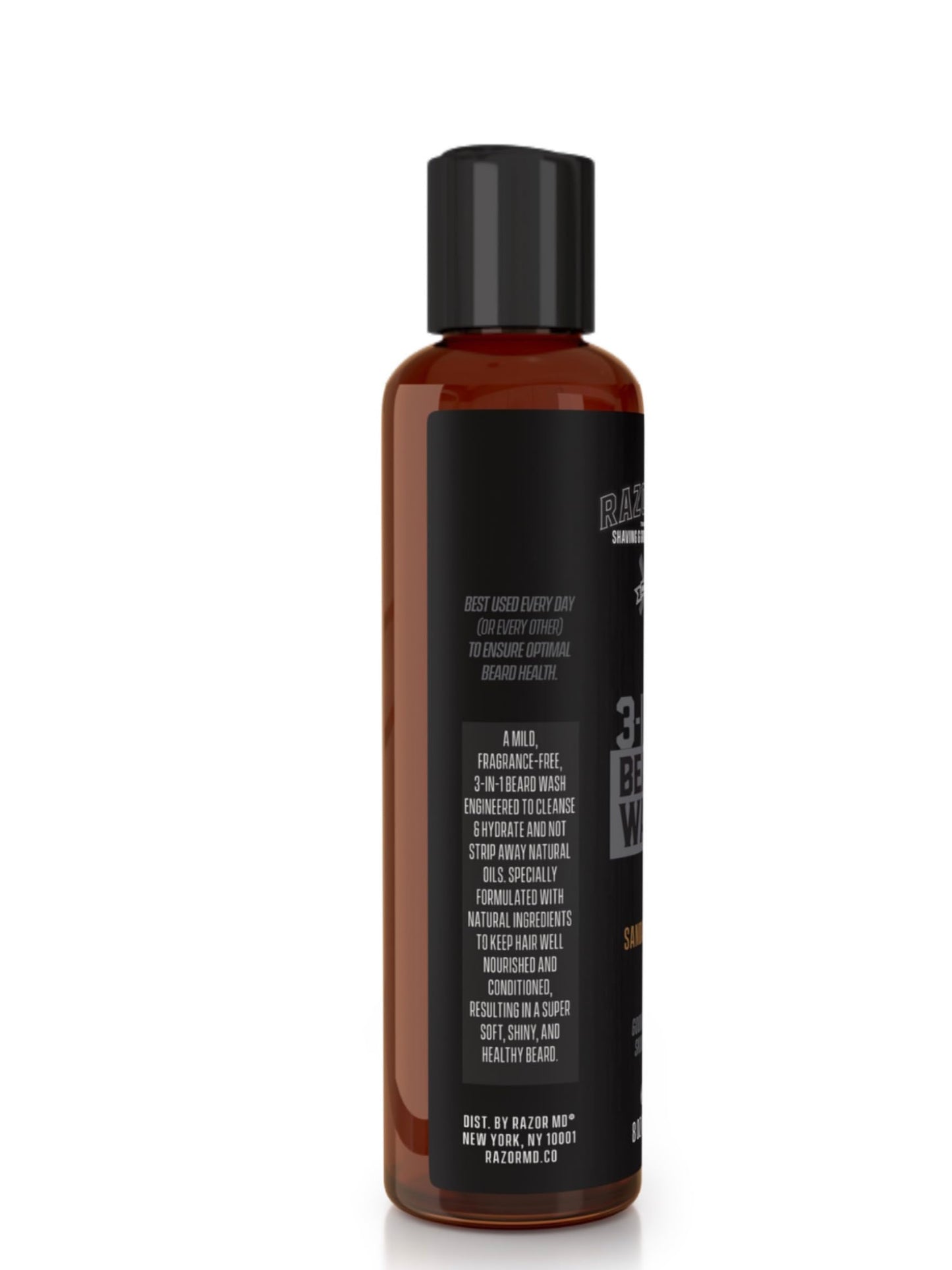 Razor MD Beard Wash for Men, 3-in-1 Beard Shampoo Conditioner and Nourishing, Men's Grooming with Natural Ingredients that Softens and Strengthens Beauty and Personal Care Razor MD