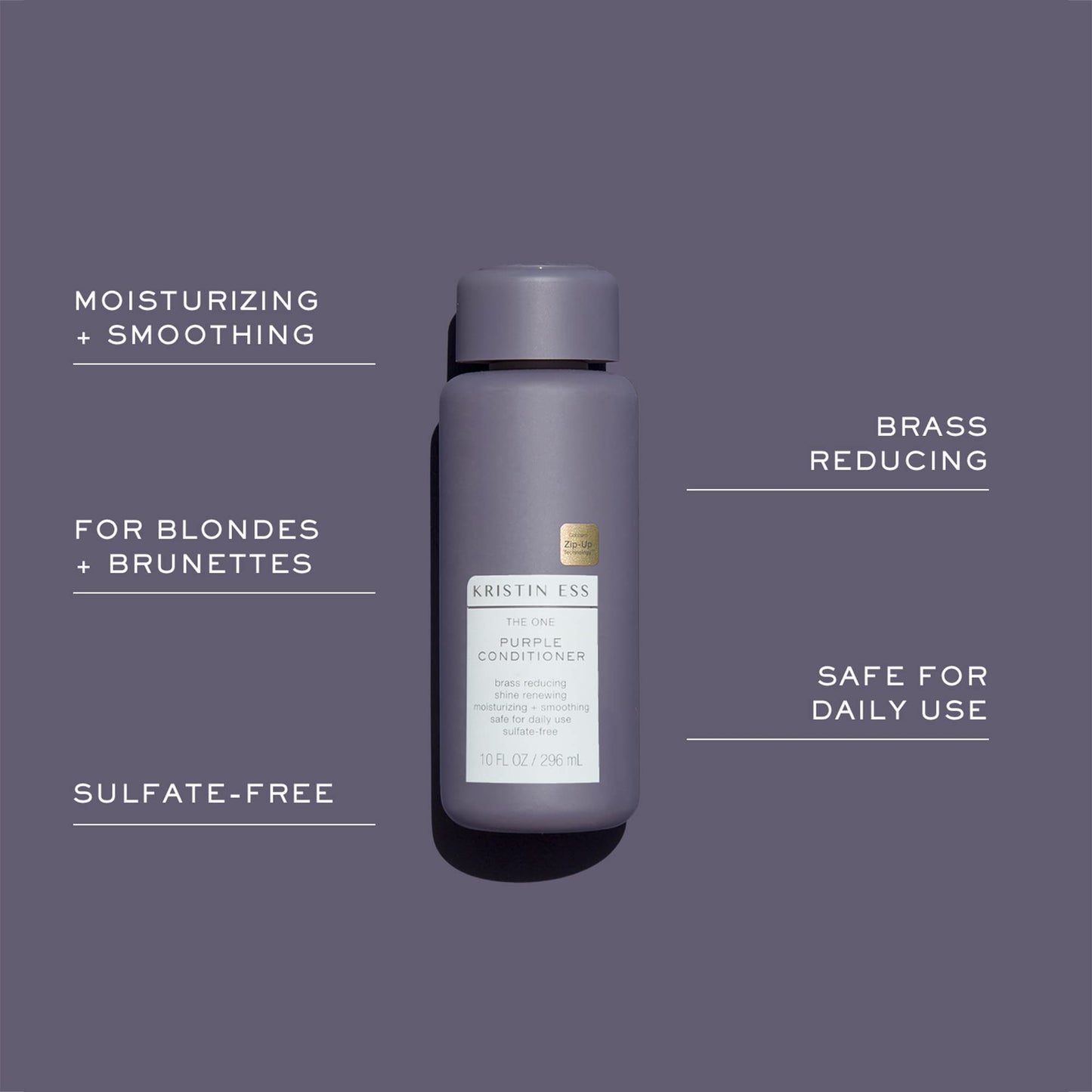 Kristin Ess Hair Purple Shampoo and Conditioner Set for Blonde, Brunette, Silver + Gray Hair, Anti Brass + Yellow Tones, Safe for Color Treated Hair Beauty & Personal Care Kristin Ess