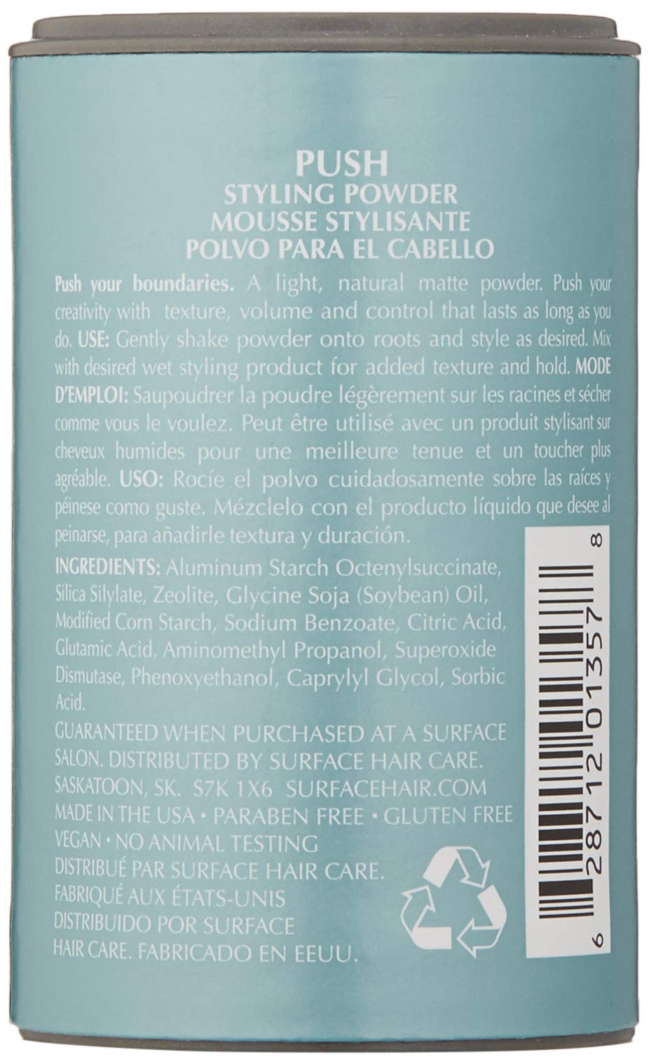 SURFACE Hair Push Styling Powder - Lift Roots, Add Texture With A Natural Matte Finish, 0.35 Oz. Beauty & Personal Care SURFACE