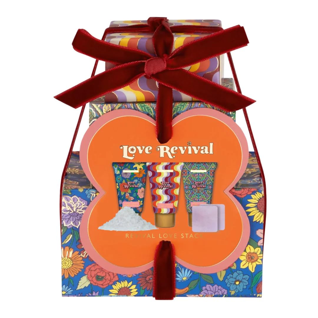 Heathcote & Ivory Love Revival Gift Stack Steamers, Hand Cream, Bath Salts Beauty and Personal Care Heathcote & Ivory