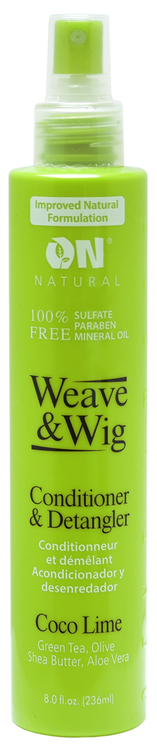On Natural Premium Oil-Free Weave & Wig Spray Coco Lime 8 fl oz ON Organic Natural Premium Oil-Free Weave & Wig Spray Coco Lime 8 fl oz Beauty & Personal Care On Natural