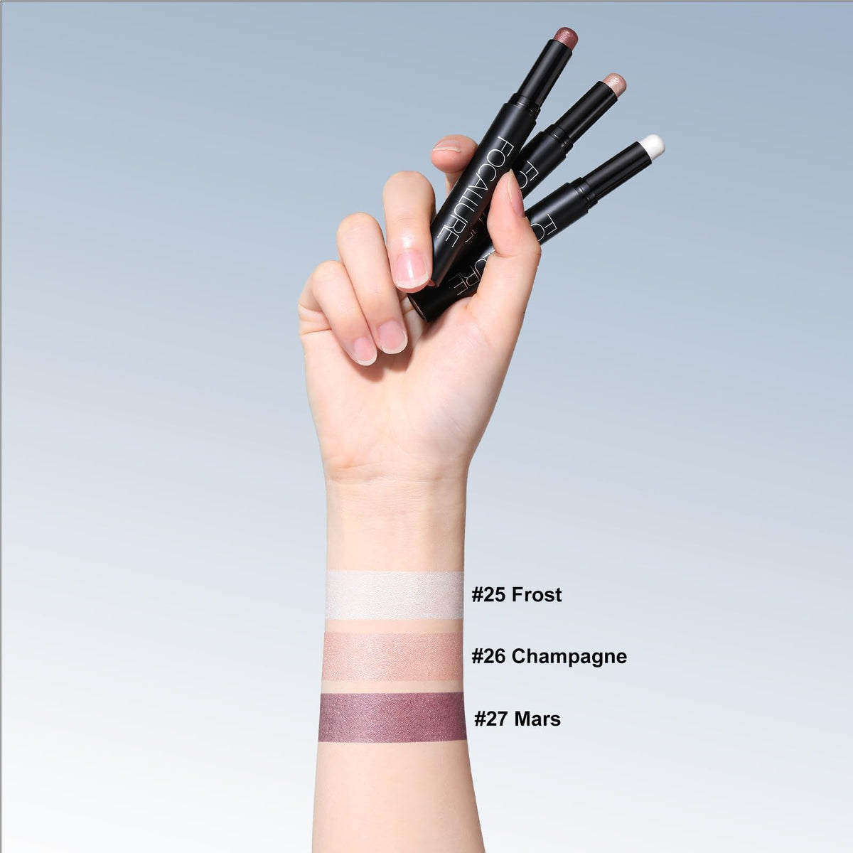 FOCALLURE 3 Pcs 2 in 1 Eyeshadow and Eyeliner Pen, Shimmer Eye Shadow Pencil, High Pigmented Eyeshadow, Highlighter Eye Liner, Multi-Dimensional eyes Beauty & Personal Care FOCALLURE