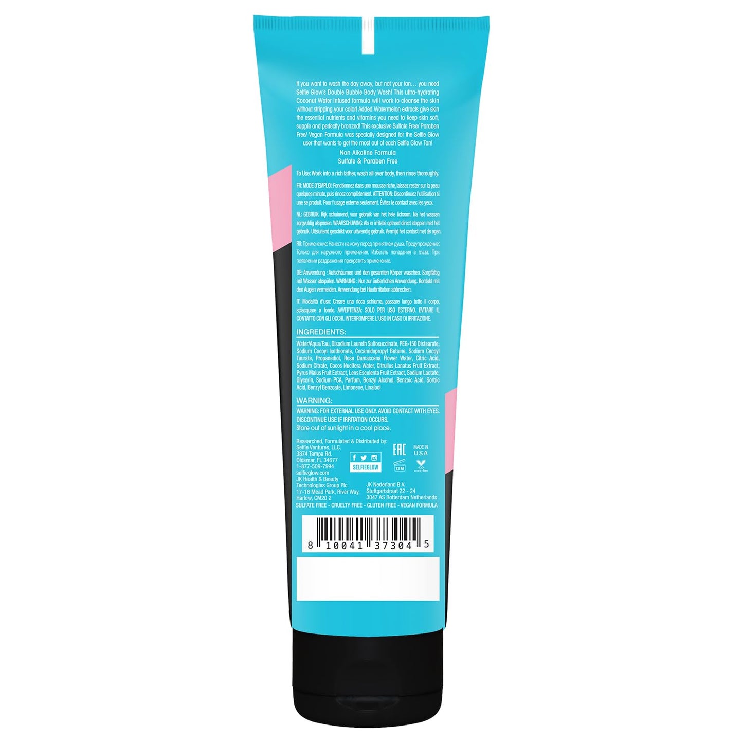 Selfie Glow Sunless Double Bubble Body Wash - Color Extending pH Balancing Skin Softening Body Wash Beauty & Personal Care Devoted Creations