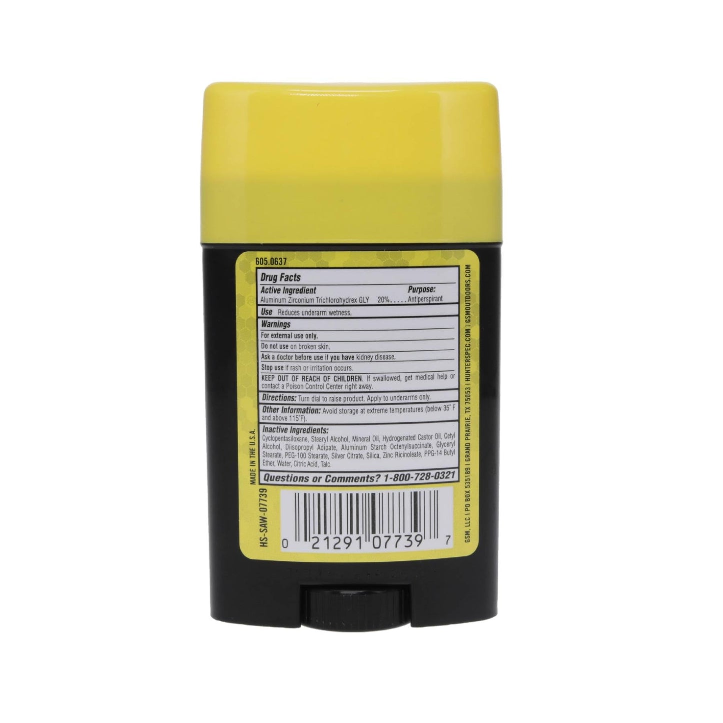 Hunters Specialties Scent-A-Way MAX Odorless Antiperspirant for Hunters, Trappers, Anglers, and Campers, 2.25 Oz Beauty and Personal Care Hunters Specialties