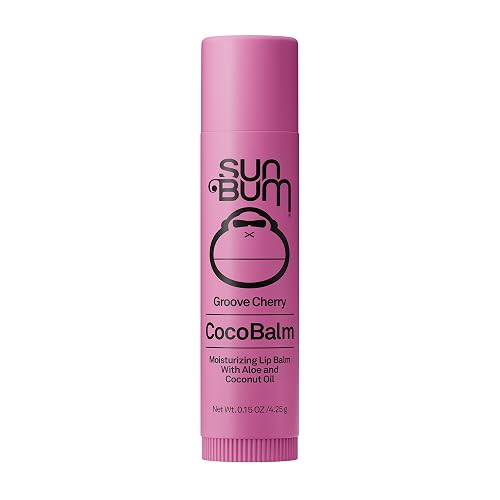 Sun Bum Cocobalm Groove Cherry - Hydrating Lip Balm With Coconut Oil and Aloe Vera - 0.15 oz Stick Beauty & Personal Care Sun Bum
