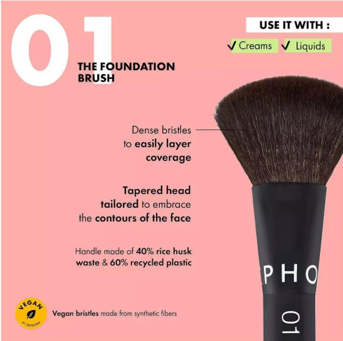 Sephora Collection Essential Brush - 01 The Foundation Brush