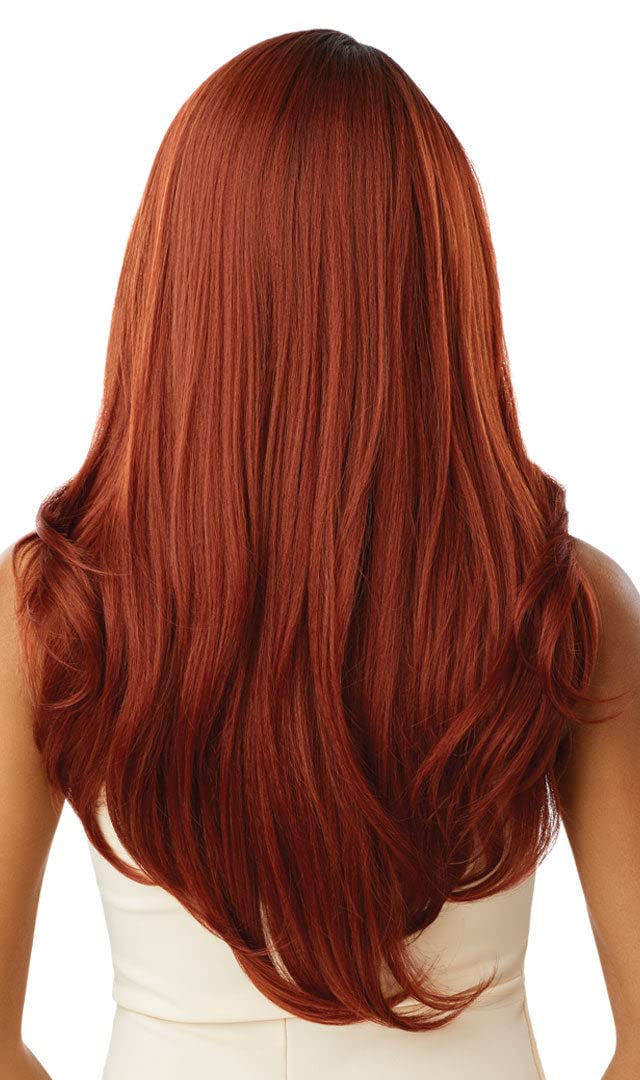 Outre Premium Swiss Lace Front Wig Melted Hairline CATALINA Ear-to-Ear Soft Lace Pre-attached Elastic band (DR2/CINSP)