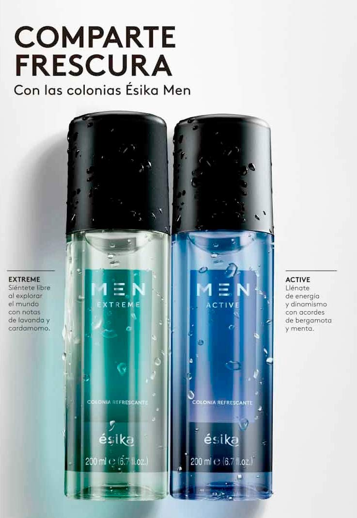 Esika Men Active Refreshing Cologne, Herbal Aroma with Fresh Notes of Bergamot and Mint, 6.7 fl oz / 200ml Beauty & Personal Care Esika L'Bel