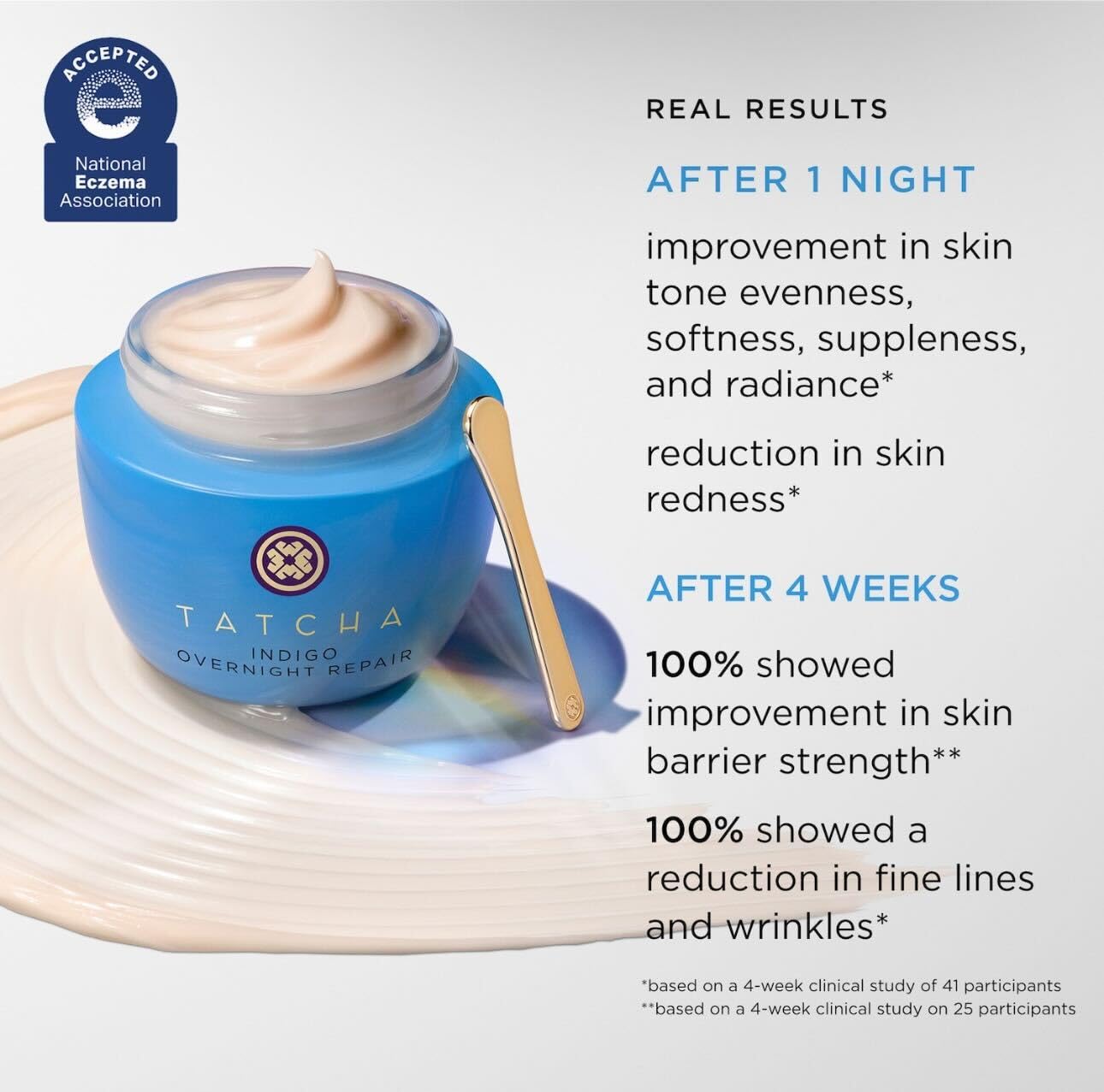 TATCHA Indigo Overnight Repair | Face Cream & Serum Treatment, Fragrance Free Night Cream, 50 ml | 1.7 oz Beauty & Personal Care TATCHA