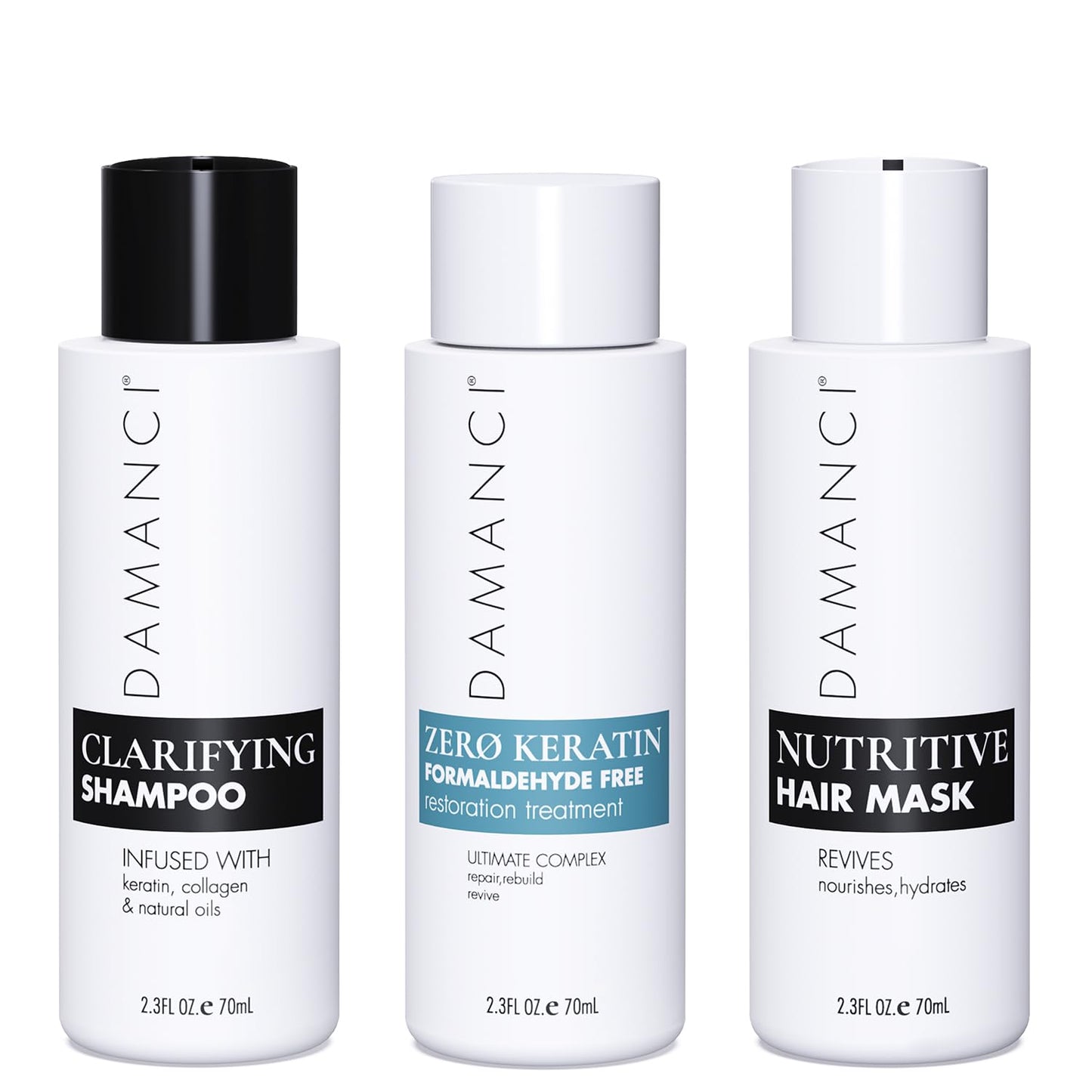 DAMANCI ZerO Keratin Revival Kit, Formaldehyde Free Keratin Hair Treatment, Tratamiento Para el Cabello, Keratina Organica sin Formol y Mascarilla Beauty & Personal Care DAMANCI
