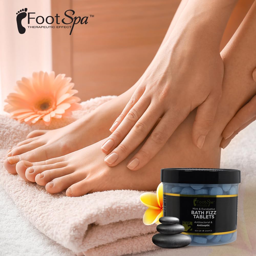 FOOTSPA - Bath Fizz, Mint & Eucalyptus - Relaxing Aromatherapy - 42 Ounces Beauty & Personal Care FootSpa