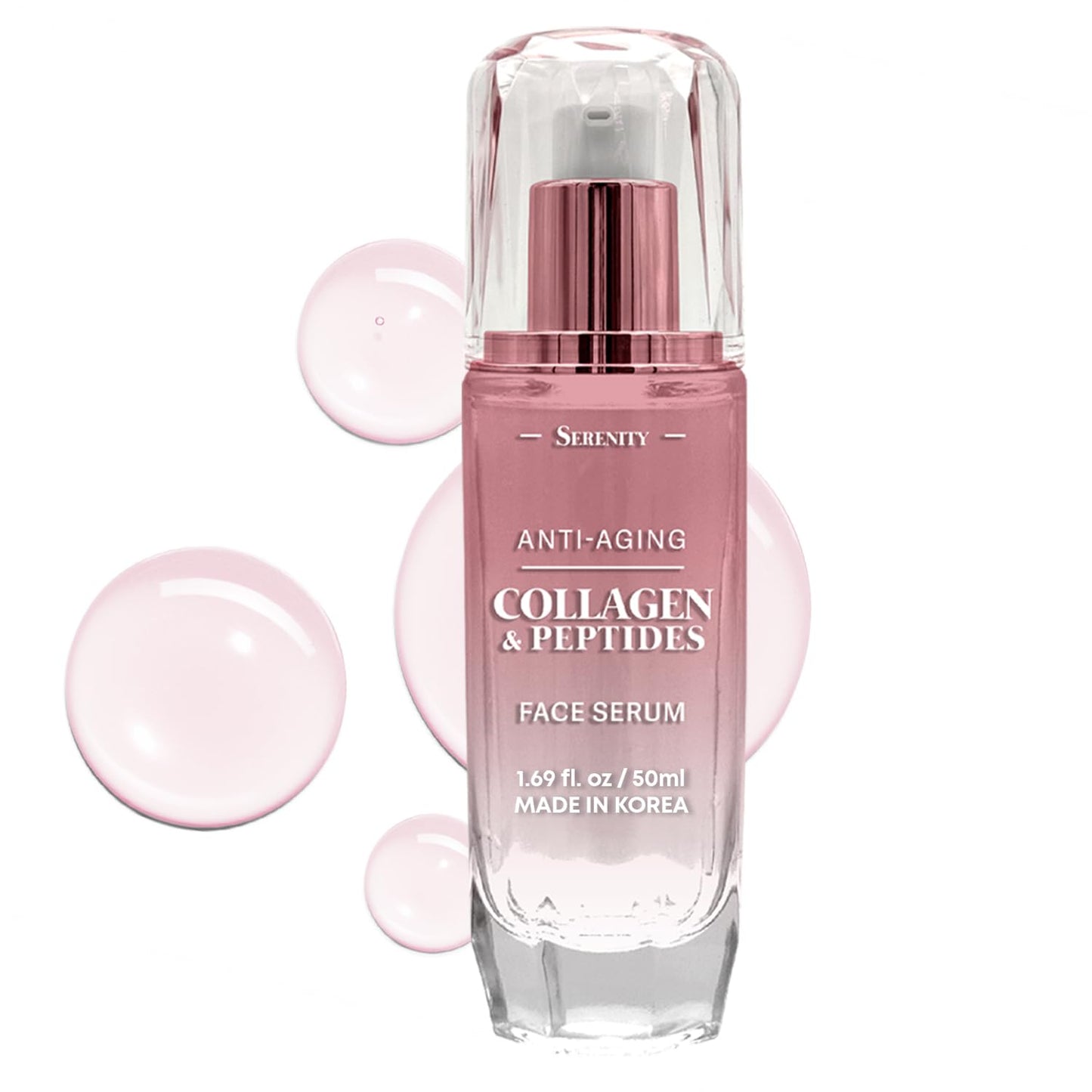 Serenity Collagen & Peptides Serum For Face - Dermatologist Tested, Anti Aging Korean Skin Care - Hydrates, Firms, Softens and Supports Skin Barrier Beauty & Personal Care Serenity