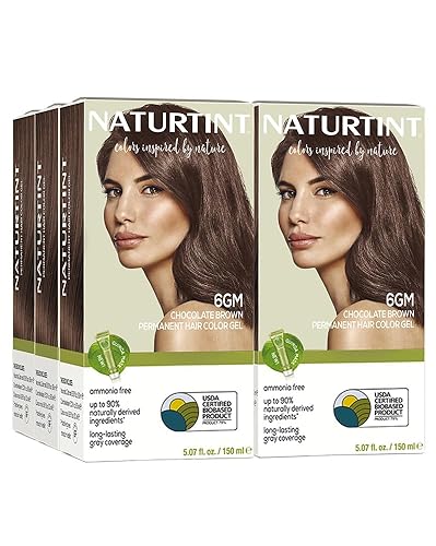 Naturtint 6GM Chocolate Brown Permanent Hair Color (Pack of 6), Ammonia Free, Vegan, Cruelty Free, up to 100% Gray Coverage, Long Lasting Results Beauty & Personal Care Naturtint