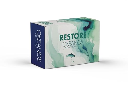 OKEANOS Restore Ritual Box, Professional Deep Reconstruction Hair Care Set with Shampoo, Mask, Repair Elixir, Bi-Phase Conditioner Beauty & Personal Care OKEANOS by Enric Maynou