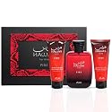 RASASI Hawas Fire For Men 3 Piece Gift Set Eau De Parfum Spray, Face & Beard Wash & Shower Gel 100ml (3.4 Oz) Beauty & Personal Care RASASI