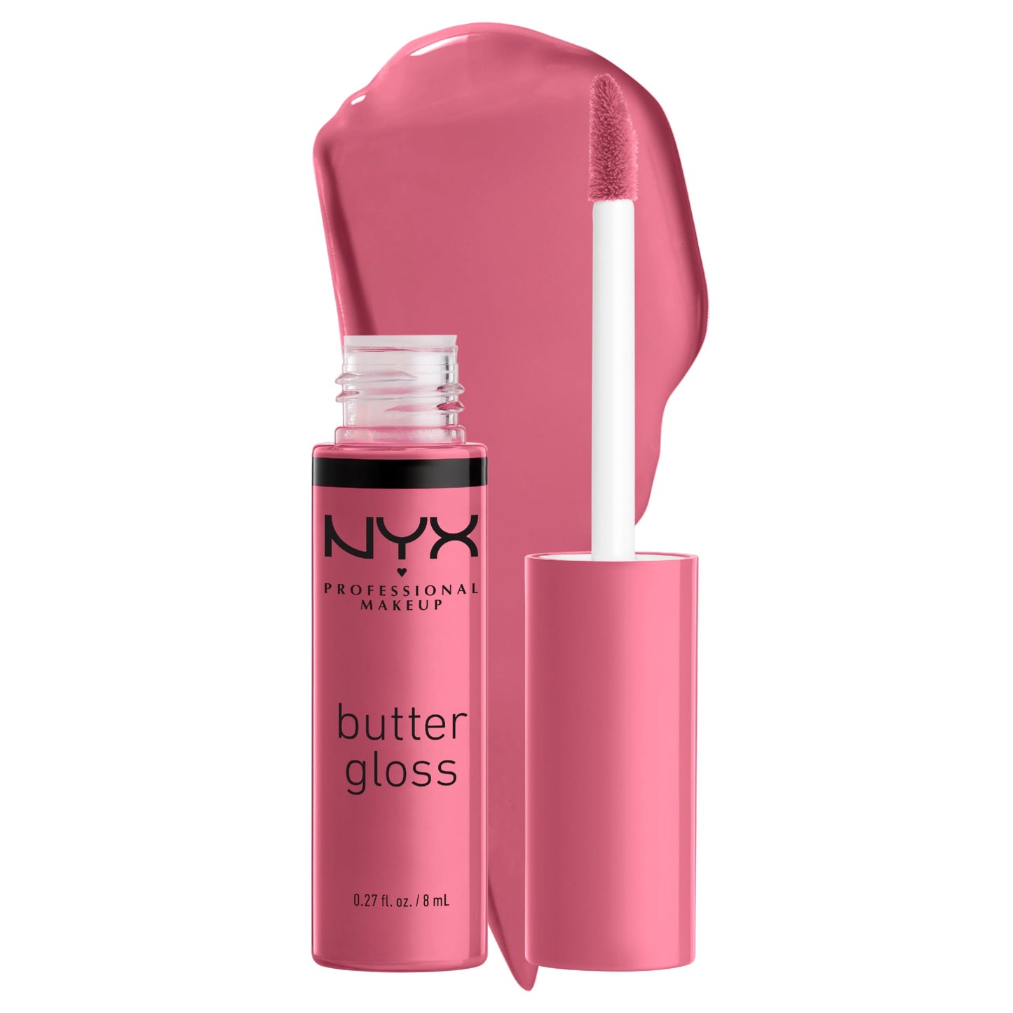 NYX PROFESSIONAL MAKEUP Butter Gloss, Non-Sticky Lip Gloss - Angel Food Cake (True Mauve) Beauty & Personal Care NYX PROFESSIONAL MAKEUP