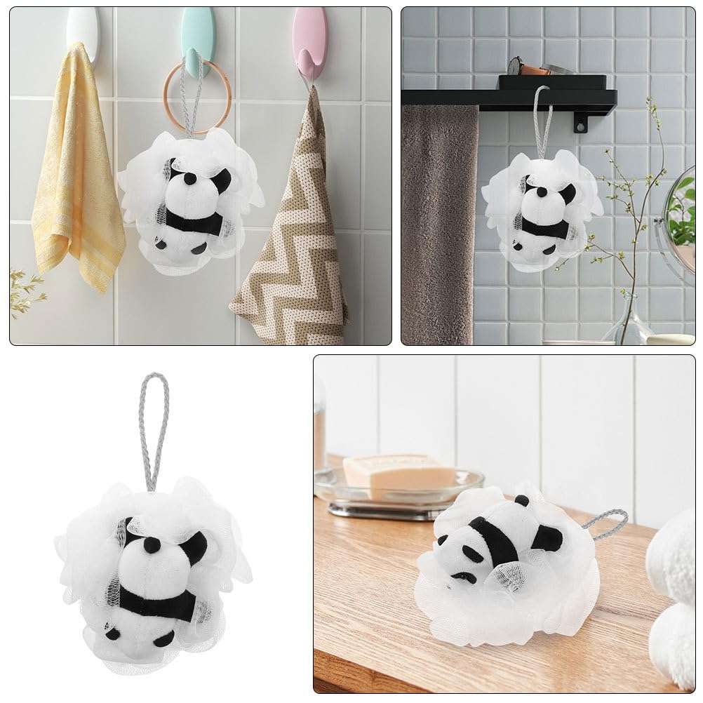 OHPHCALL 2 Pack Kids Bath Loofahs Soft Cartoon Pouf Gentle Exfoliating Sponge for Toddlers and Infants Baby Shower Scrubber Safe for Sensitive Skin Beauty and Personal Care OHPHCALL