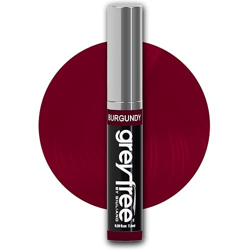 Greyfree Hair Mascara Root Touch-Up for Gray Hair | Precision Hairline Concealer for Brows & Beard (BURGUNDY) Beauty & Personal Care Greyfree