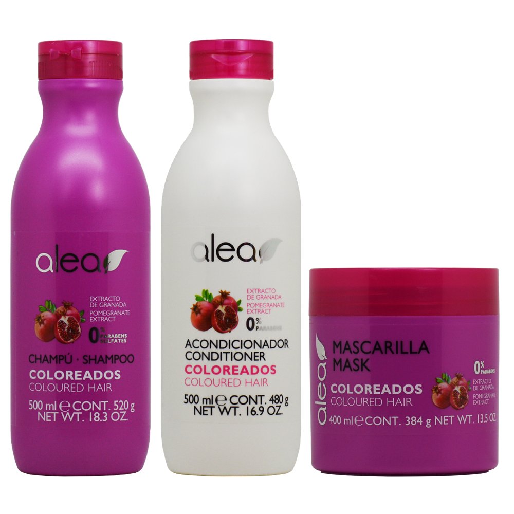 Alea Coloreados Coloured Hair Shampoo + Conditioner + Mask"Set" Beauty & Personal Care Alea Cosmetics