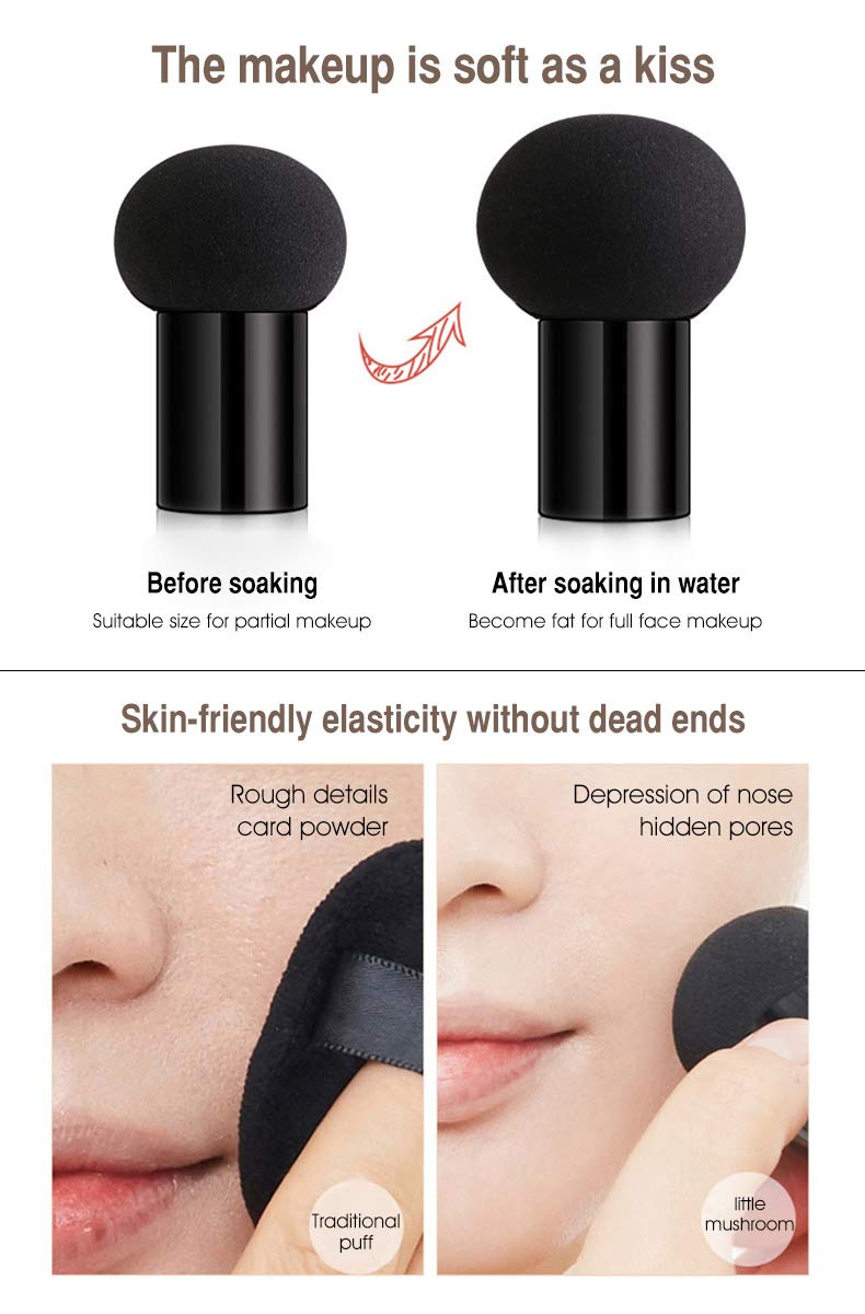 Aooba Air Cushion CC Cream Moisturizing Concealer Mushroom Head Brush Waterproof Makeup Foundation Moisture BB Cream for Women Girls (flower) Beauty & Personal Care Aooba