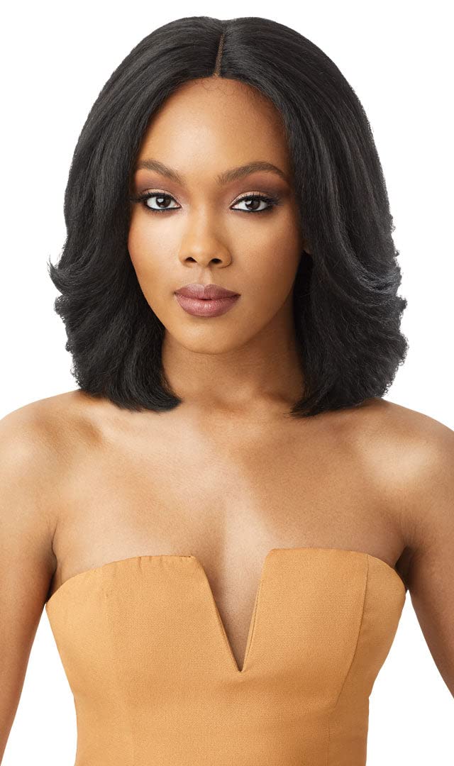 Outre Neesha Soft & Natural Synthetic Swiss Lace Front Wig NEESHA 206 (1B)
