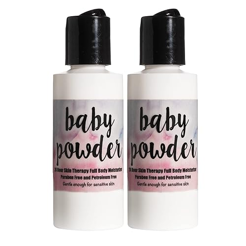 The Lotion Company 24 Hour Skin Therapy Lotion, Full Body Moisturizer, Travel Size, Paraben Free, Made In USA, Baby Powder Fragrance, 2 oz. (Pack Beauty & Personal Care The Lotion Company
