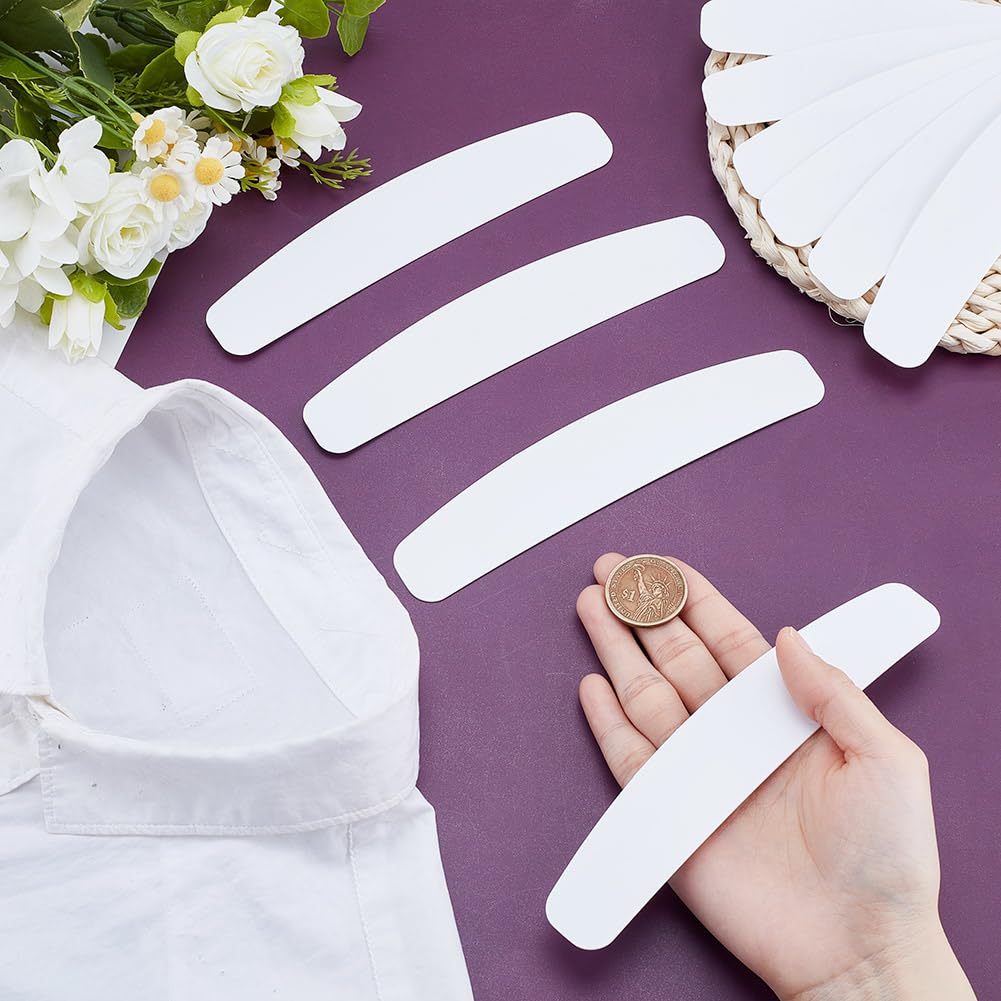 HOBBIESAY 10Pcs White Tab Collar Replacement for Clergy Shirt Plastic Tab Collar Inserts for Priest Shirt for Men and Women Collar Card Beauty and Personal Care HOBBIESAY