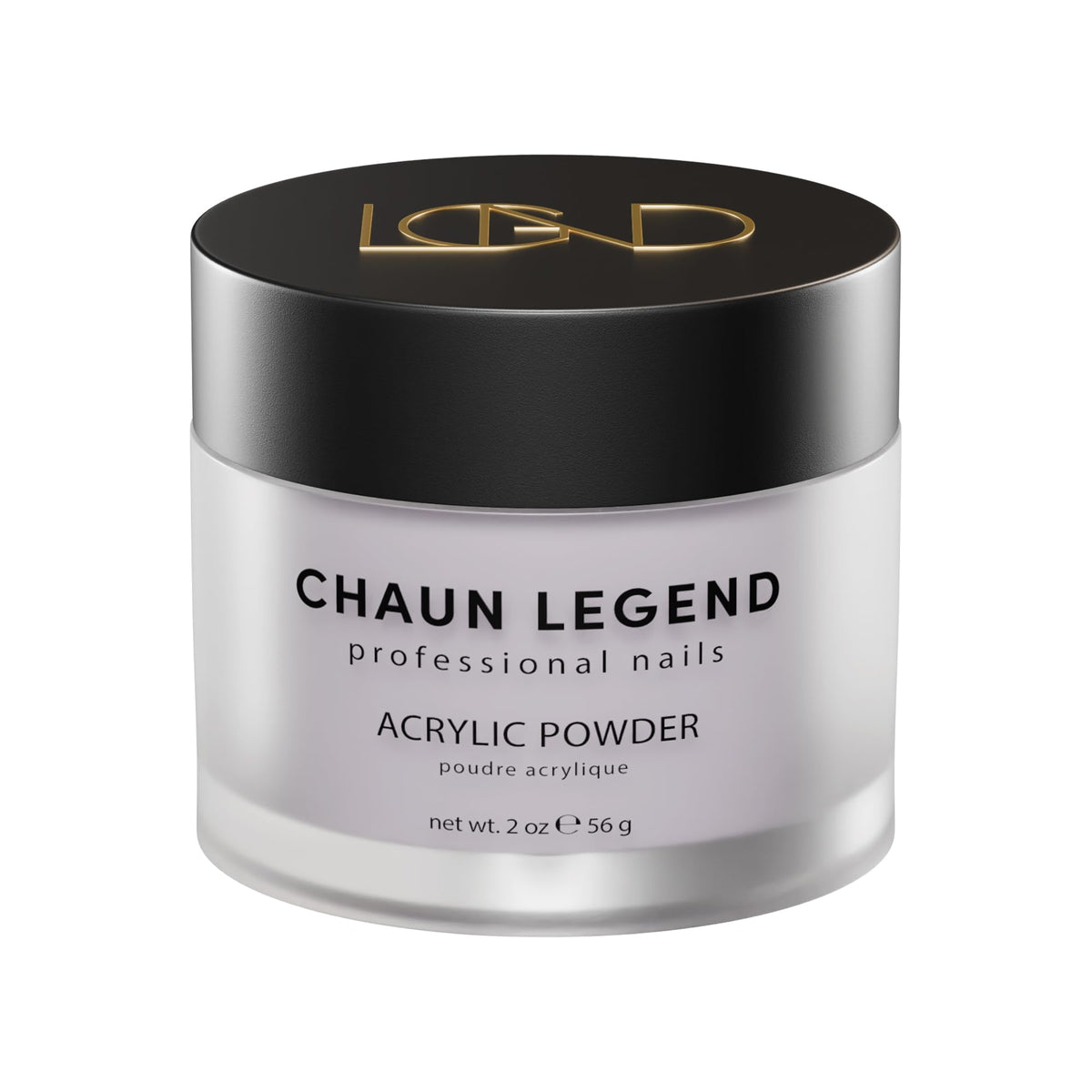 Chaun Legend Acrylic Powder, 2 Oz Long Lasting Salon Quality, Bubble Free, Self Leveling Professional Manicures, Fake Nails, Carving & Extensions
