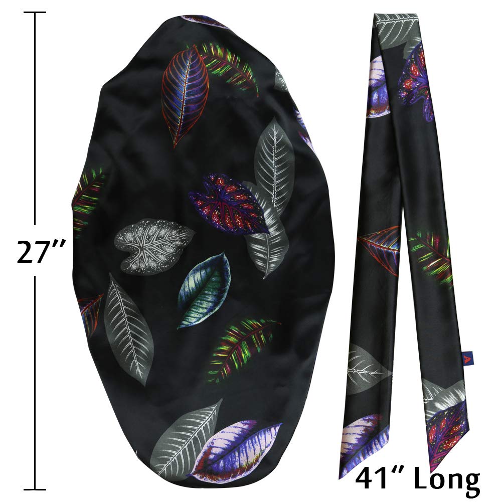 Satin Braid Bonnet Satin Wrap Scarf for Hair Beauty and Personal Care Alnorm
