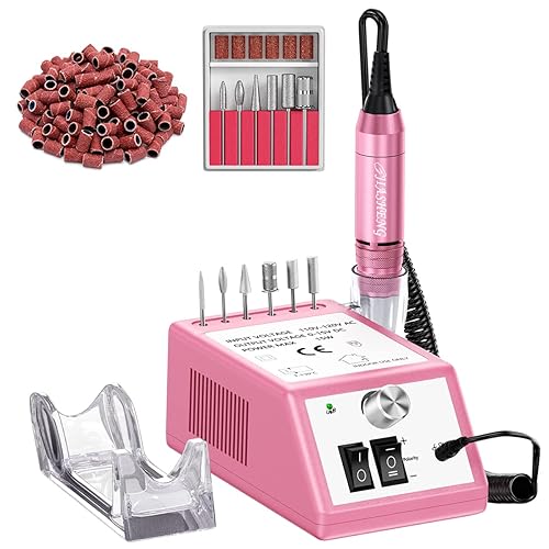 Jiasheng Electric Nail Drill, 30000rpm Professional Nail Drill Machine, Compact Electrical Nail File Kit for Acrylic Gel Nails Efile Drill Beauty & Personal Care JIASHENG
