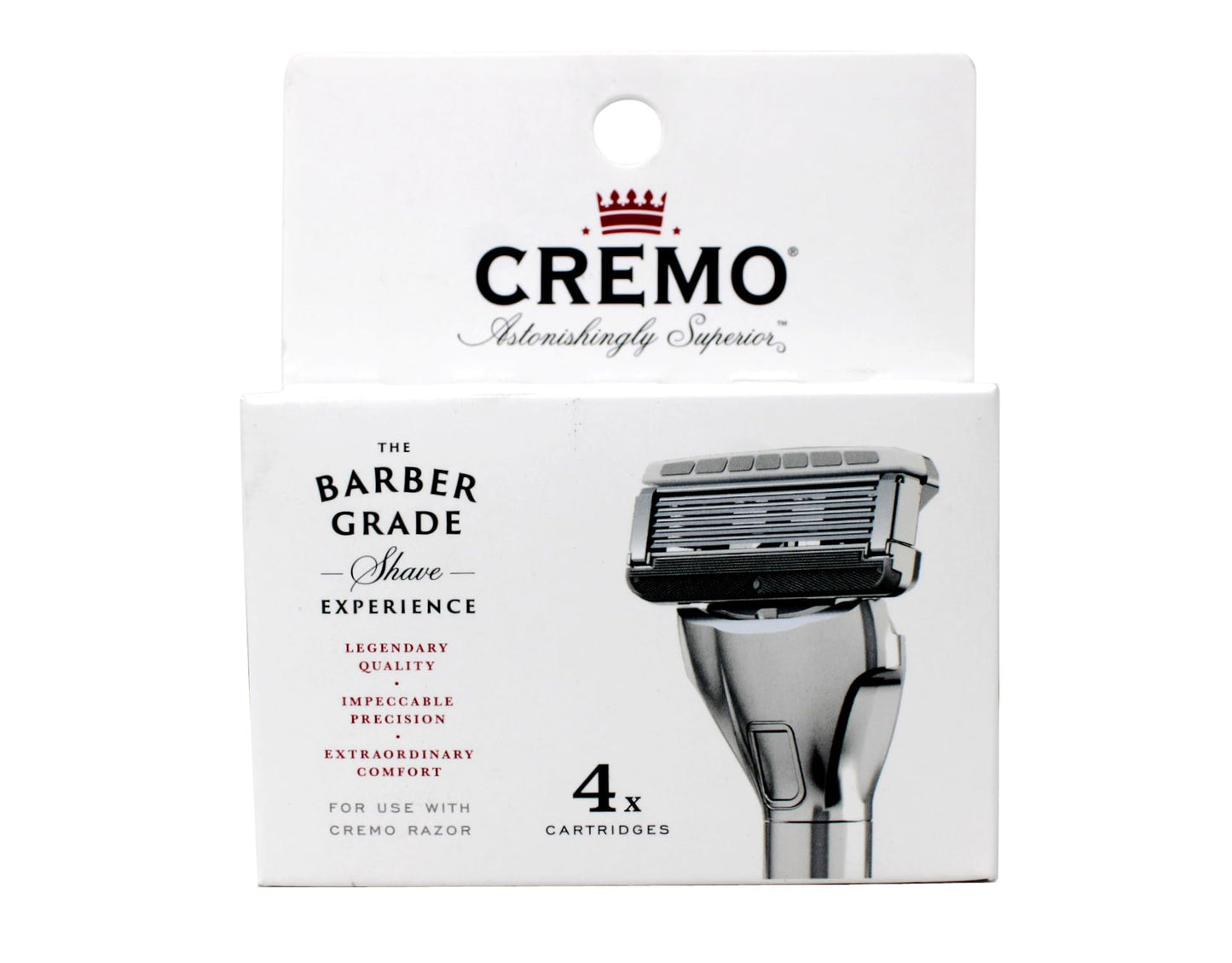 Cremo Astonishingly Superior Barber Grade Razor Refill Cartridges, 4 ct (Pack of 3) Beauty and Personal Care Cremo