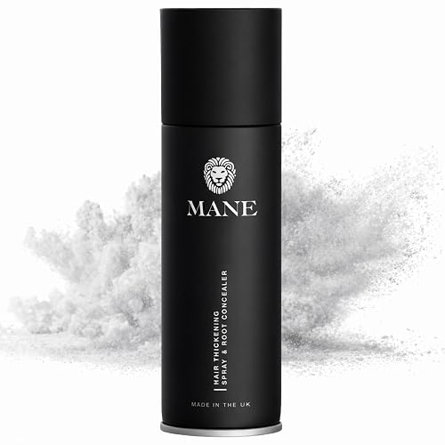Mane Micro-Mineral Hair Thickening Spray & Root Touch Up Spray, Instant Volume & Root Cover Up for Thinning or Fine Hair, Lightweight Buildable Beauty & Personal Care MANE