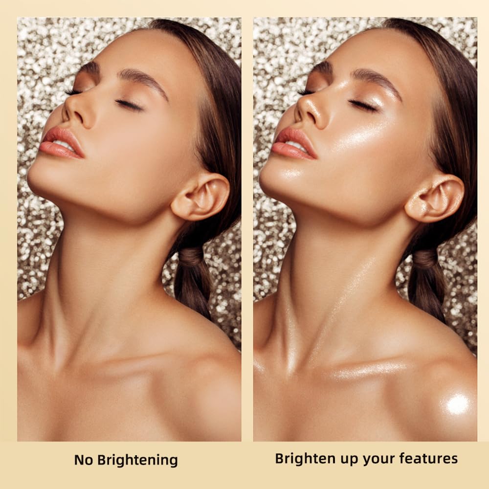ELESSY Highlighter Makeup Palette,Face Glitter illuminator Palette,Natural Sparkling Finish Highlighter Powder,High Glossy Shimmer Smooth Baked Beauty & Personal Care ELLESY