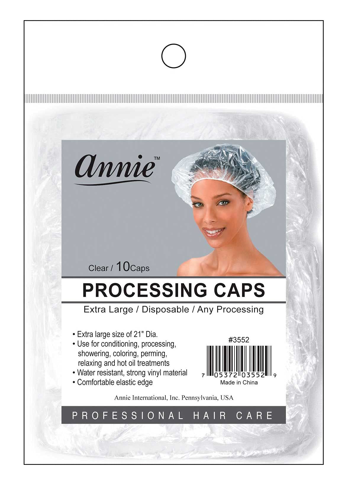 Annie Processing Caps XL 10Pc Clear Beauty & Personal Care Annie