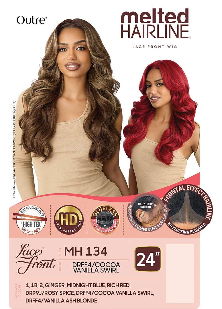 Outre Lace Front Wig - Melted Hairline - MH 134 (JET BLACK 1)