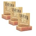 Varina Natural Antique Sandalwood Bar Soap - Gentle Cleansing for Sensitive Skin, Floral - 3 Pack Beauty & Personal Care Varina